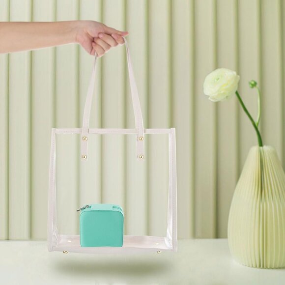 NEW Small Zippered Jewelry Box, Tiffany Blue/Turquoise - Picture 11 of 13